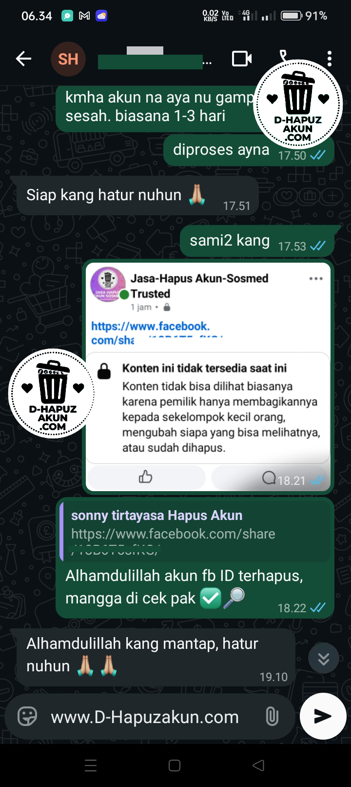 cara hapus akun lama yang tidak bisa login